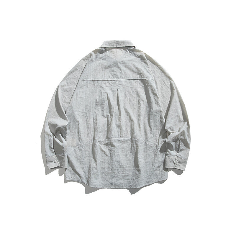 Casual sun protection long sleeved shirt jacket men's shirt - Korvel