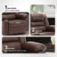 Fauteuil inclinable manuel en cuir respirant pour salon