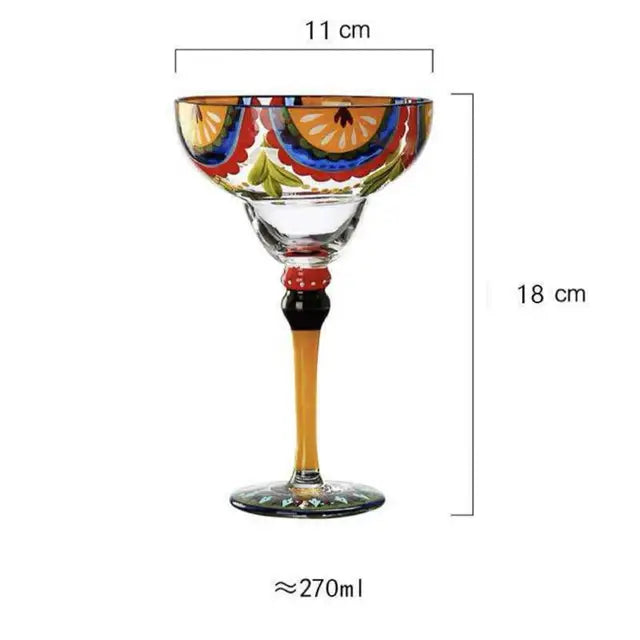 Colorful Wine Glasses Cups Cocktail Goblet Champagne Cup Glasses Bar Party Home DrinkWare Wedding Gifts Kitchen Accessories NEW - Korvel