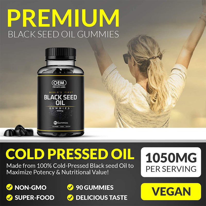 Black seed oil gummies hair gummies - Korvel