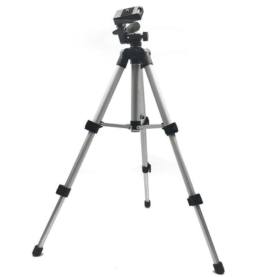 Professional Foldable Camera Tripod Holder Stand Screw 360 Degree Fluid Head Tripod Stabilizer Aluminum with Phone Holder - Korvel