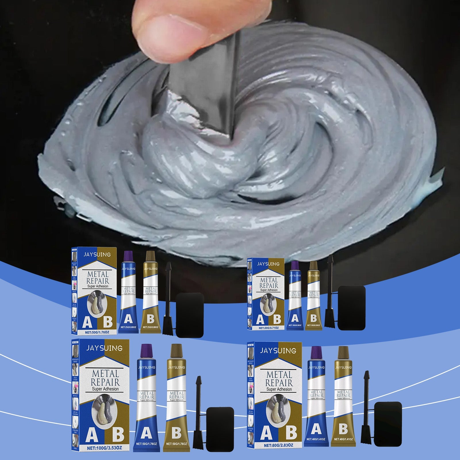 Casting Glue Box Cast Iron Sealant Ab Sealant Sealant Leak Repair Plugging Metal Bonding - Korvel