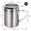 304 stainless steel powder dispenser 127 hole curved handle seasoning barbecue can kitchen supplies - Korvel