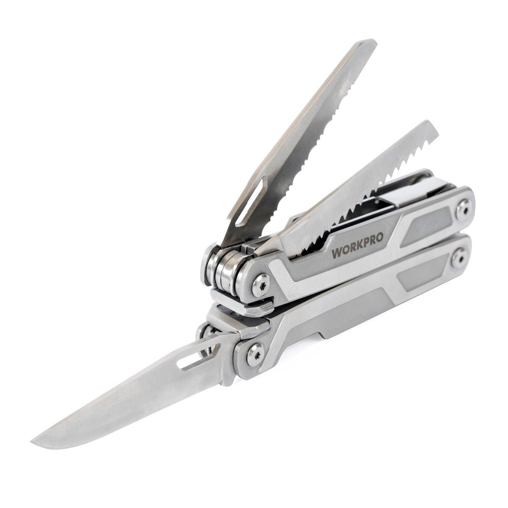 WORKPRO 16 in1 Multifunctional Plier Multi Tools Stainless Steel Plier Outdoor Camping Tool - Korvel