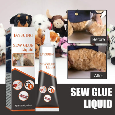 Jaysuing Cloth Repair Glue White Seam Glue Clothing Repair Glue Washable Ironing Cloth Adhesive Glue - Korvel