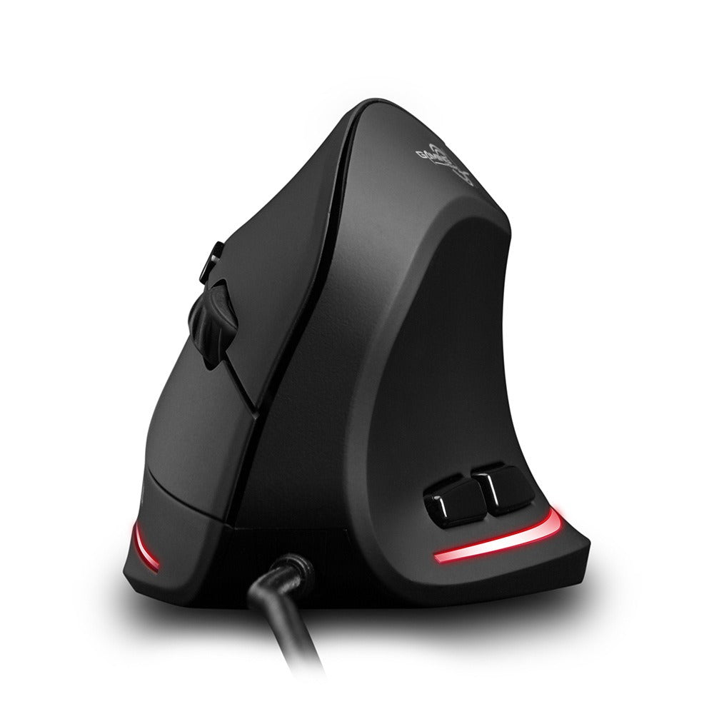 ZELOTES T20 Vertical Mouse Grip Ergonomic Laptop Desktop Wired Mouse - Korvel