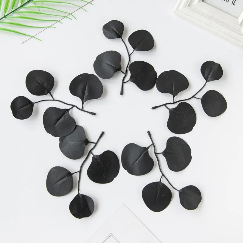 Artificial plants, eucalyptus leaves, festivals, weddings, home decor, DIY wreaths, bouquet accessories. - Korvel