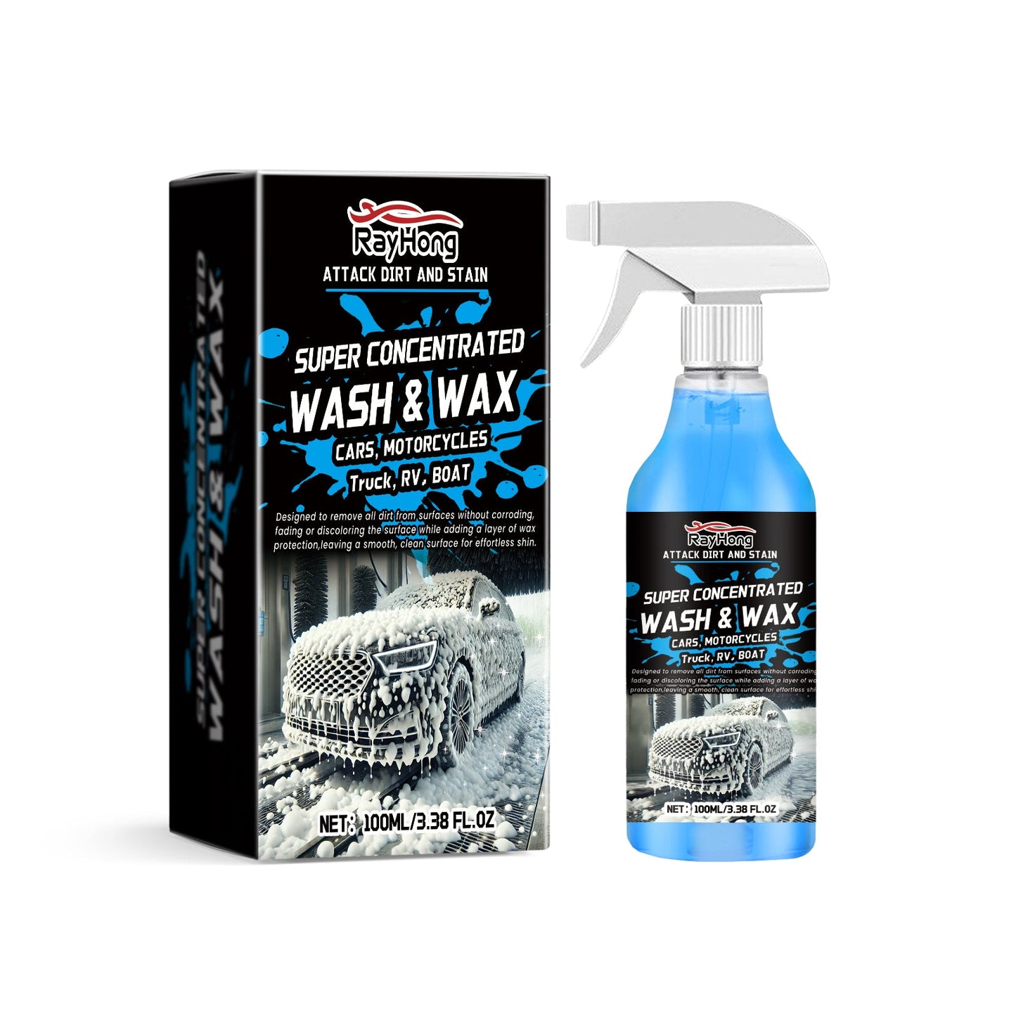 Foam Car Wash Liquid, Rich Foam Cleaning Decontamination Car Paint Maintenance Antifouling Cleaning Liquid - Korvel