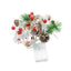 Snowflake Pinecone Christmas Wreath Light String Bell Pine Needle Red Berry Doll Staircase Decorative Light - Korvel