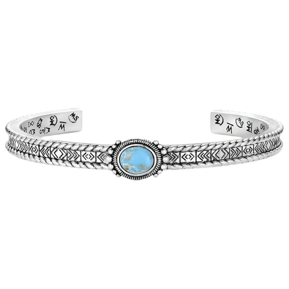 Turquoise Elegance Cuff Bracelet - Korvel