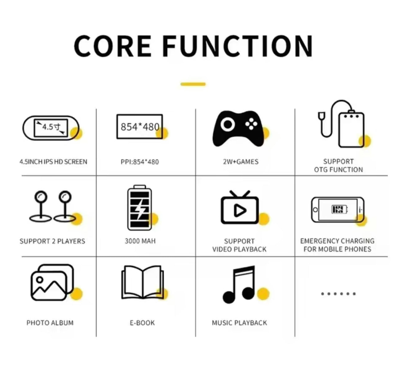 GameTime Retro Console - Handheld Gaming Device