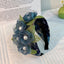 Fashionable handmade fabric exaggerated flower headwear - Korvel