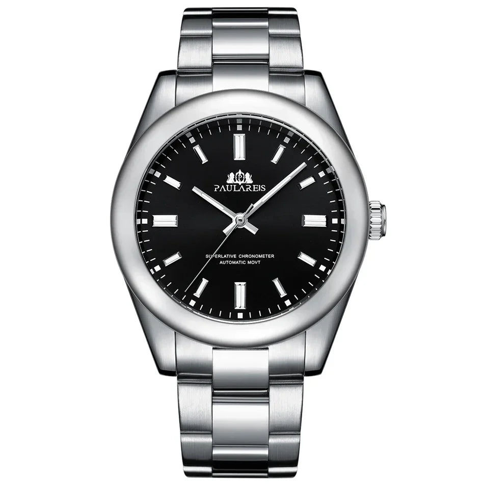Luxury Automatic Watch for Men - Colorful Stainless Steel 41mm