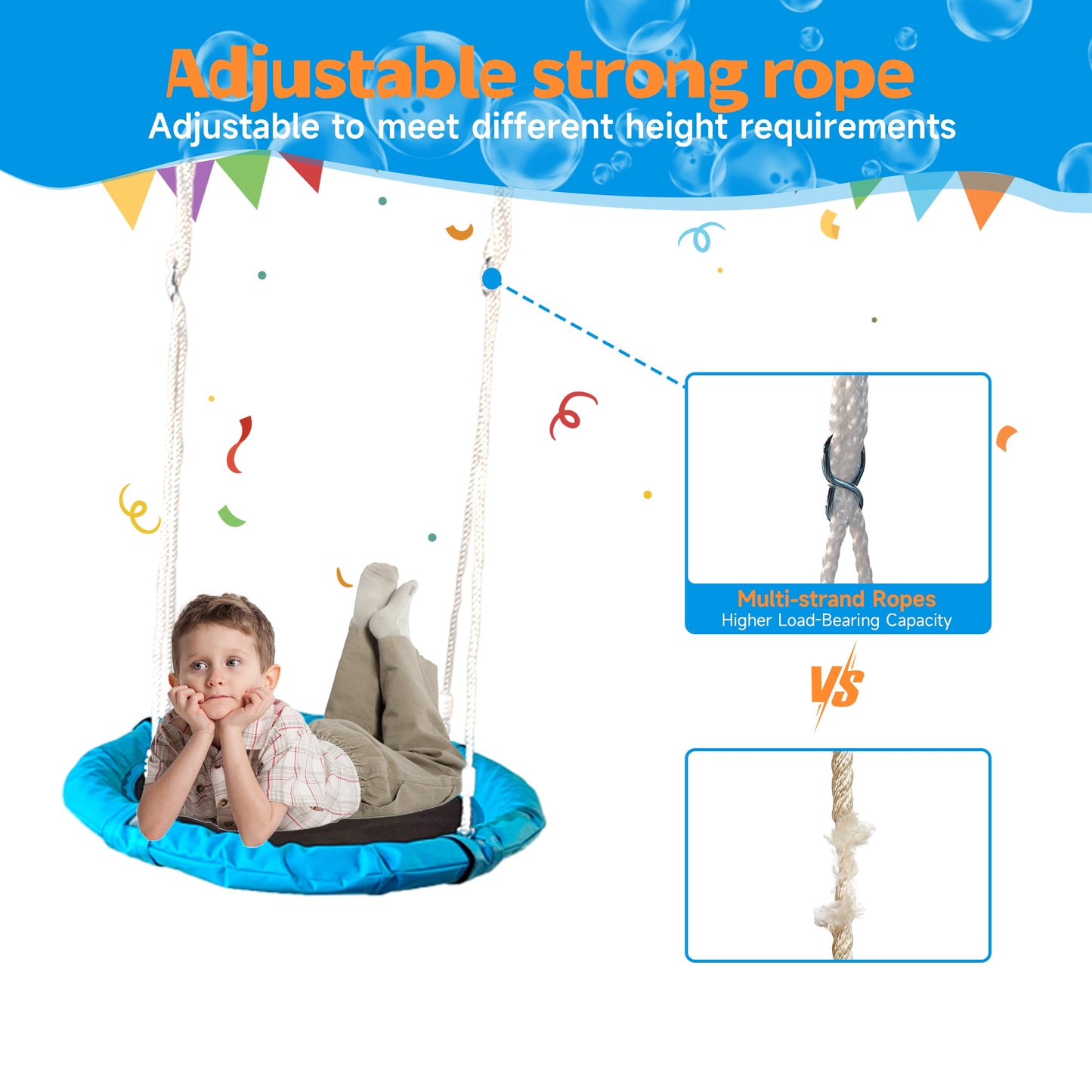 Kids Metal Swing Set for Backyard Outdoor Playground Two Functional Swing Set For Kids Outdoor Equipment - Korvel