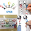 Pegs Household 5 Tea Towel Hanging Clips Clip On Hooks Loops Hand Towel Hangers Hanging Clothes Pegs Kitchen Bathroom Organizer - Korvel