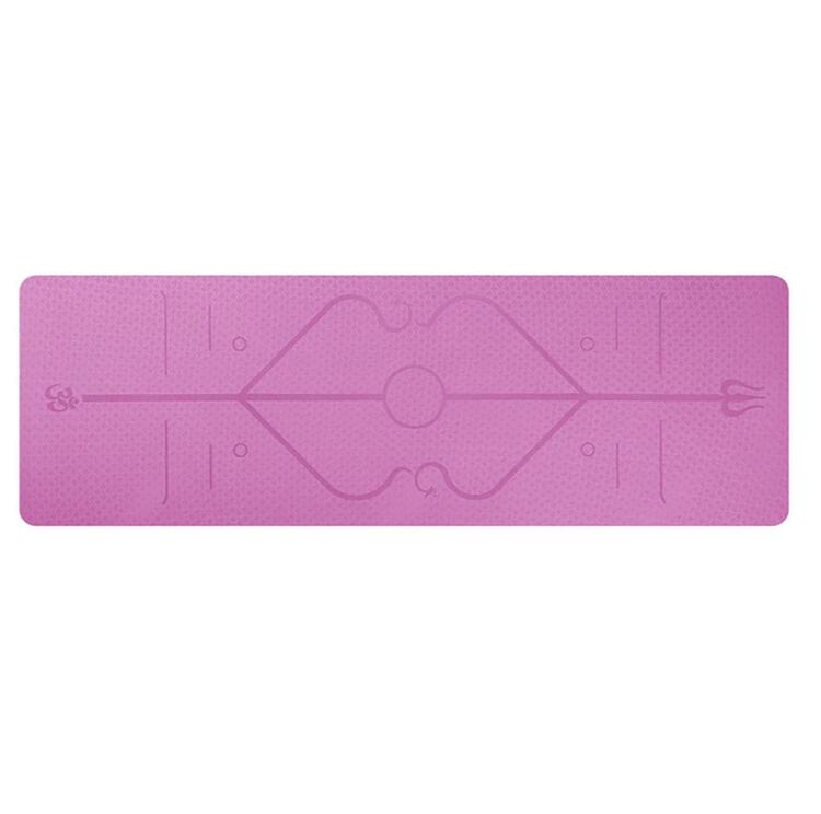 1830*610*6mm TPE Yoga Mat with Position Line Non Slip Carpet Mat For Beginner Environmental Fitness Gymnastics Mats - Korvel