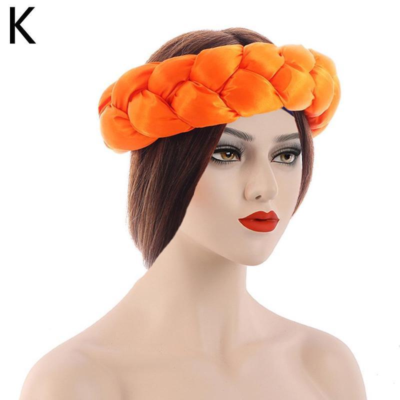 New Fashion Candy Color Women Braids Headbands Elastic Headwear Hair African Female Turban Bands Accessories Bandana Bandag L8y4 - Korvel