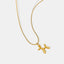 18K Gold-Plated Titanium Steel Puppy Pendant Necklace