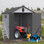 XWT012 6x8ft Plastic Storage Shed for Outdoor Use