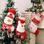 Chaussettes de Noël décoratives en tricot 3D avec élan