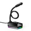 New microphone RGB luminous bendable USB microphone no drive voice chat video conference microphone - Korvel