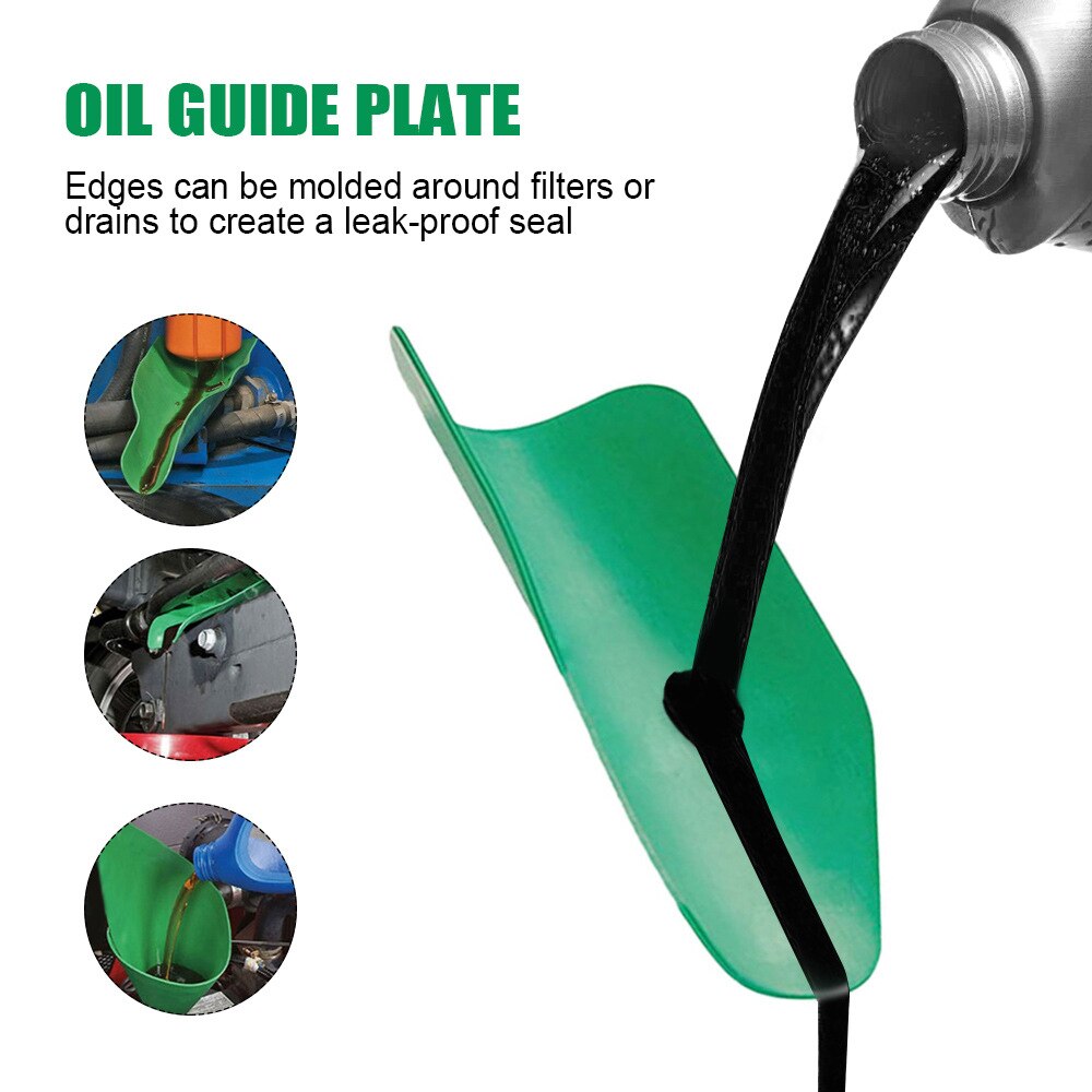 Flexible Oil Deflector Funnel for Efficient Drainage