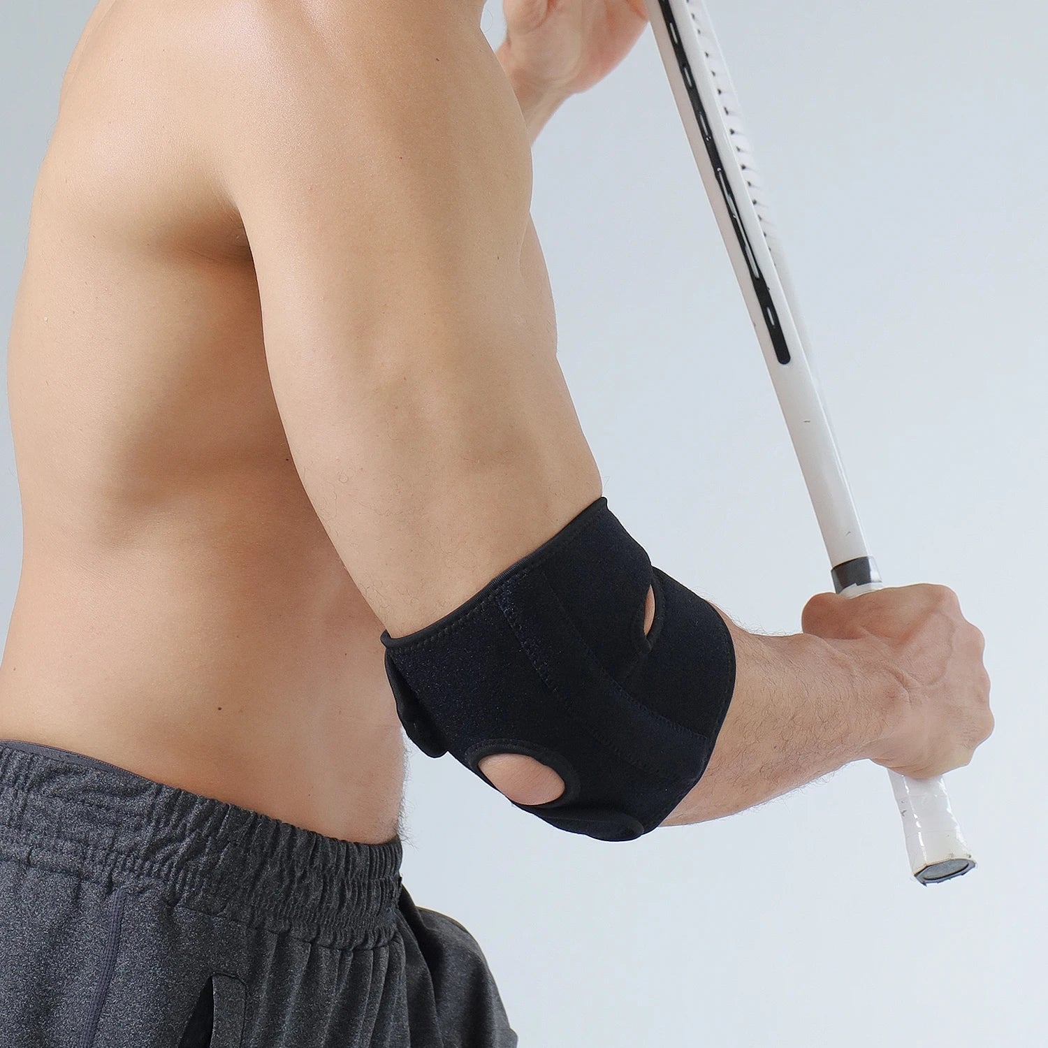 Outdoor sports fitness tennis training running adjustable fixed elbow strap protective gear - Korvel