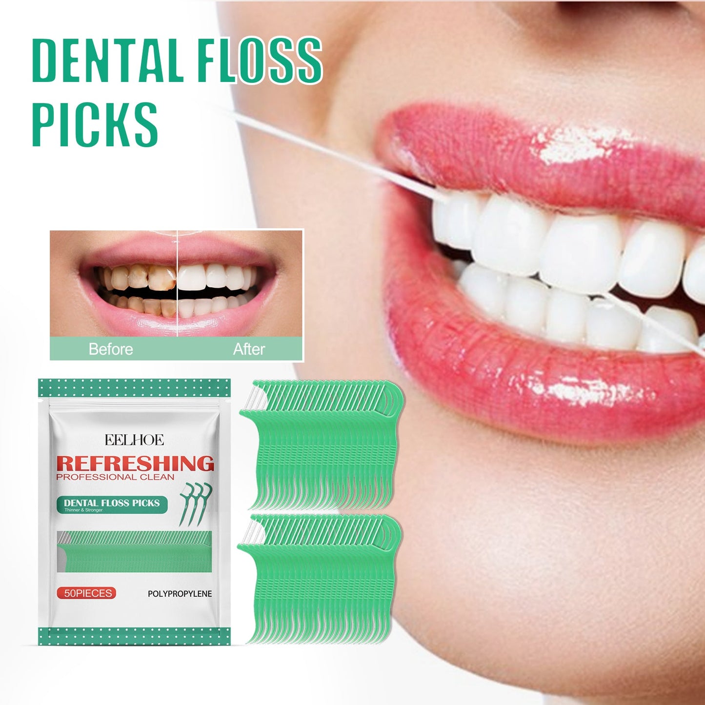 Palillos de Hilo Dental Portátiles para un Cuidado Oral Efectivo