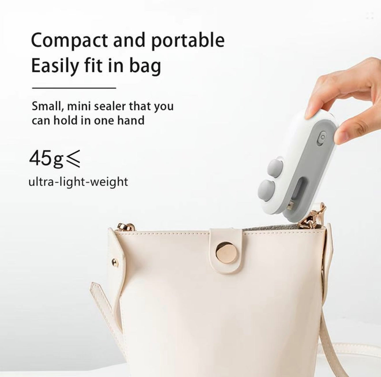 Sellador Mini SealSync - Herramienta Compacta de Conservación de Alimentos