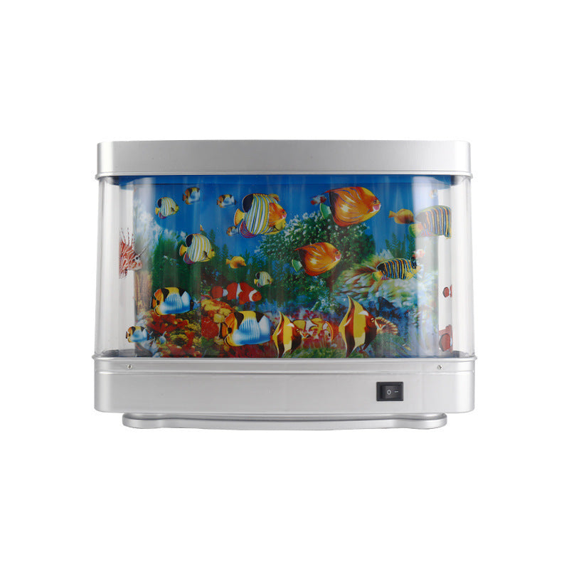 Ornamental fish simulation lamp, aquarium lamp, LED sea view lamp, desktop home night decoration small table lamp, small fish lamp - Korvel