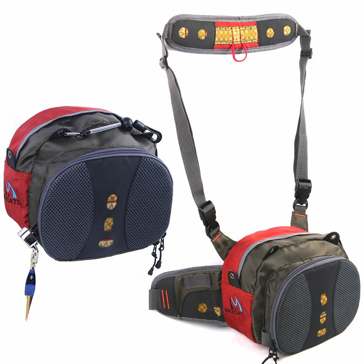 Multi-functional Fly Fishing Tackle Bag with Multiple Pockets, Unisex Chest Pack, Shoulder Fishing Bag - Korvel