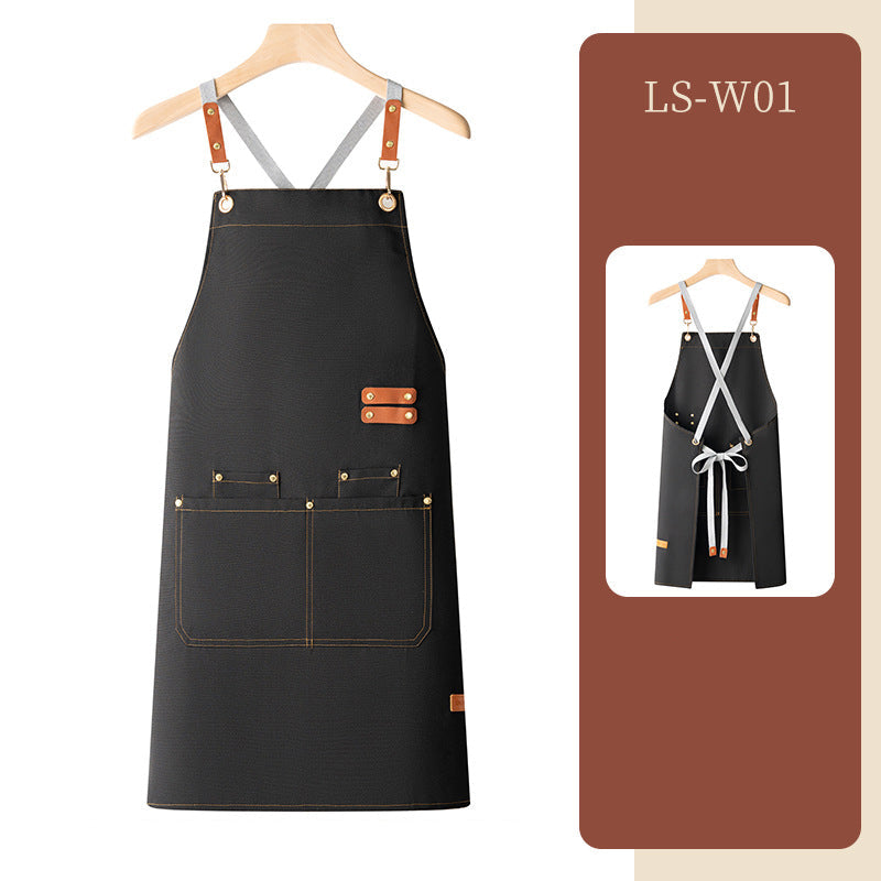 Waterproof apron customized logo printing for catering - Korvel