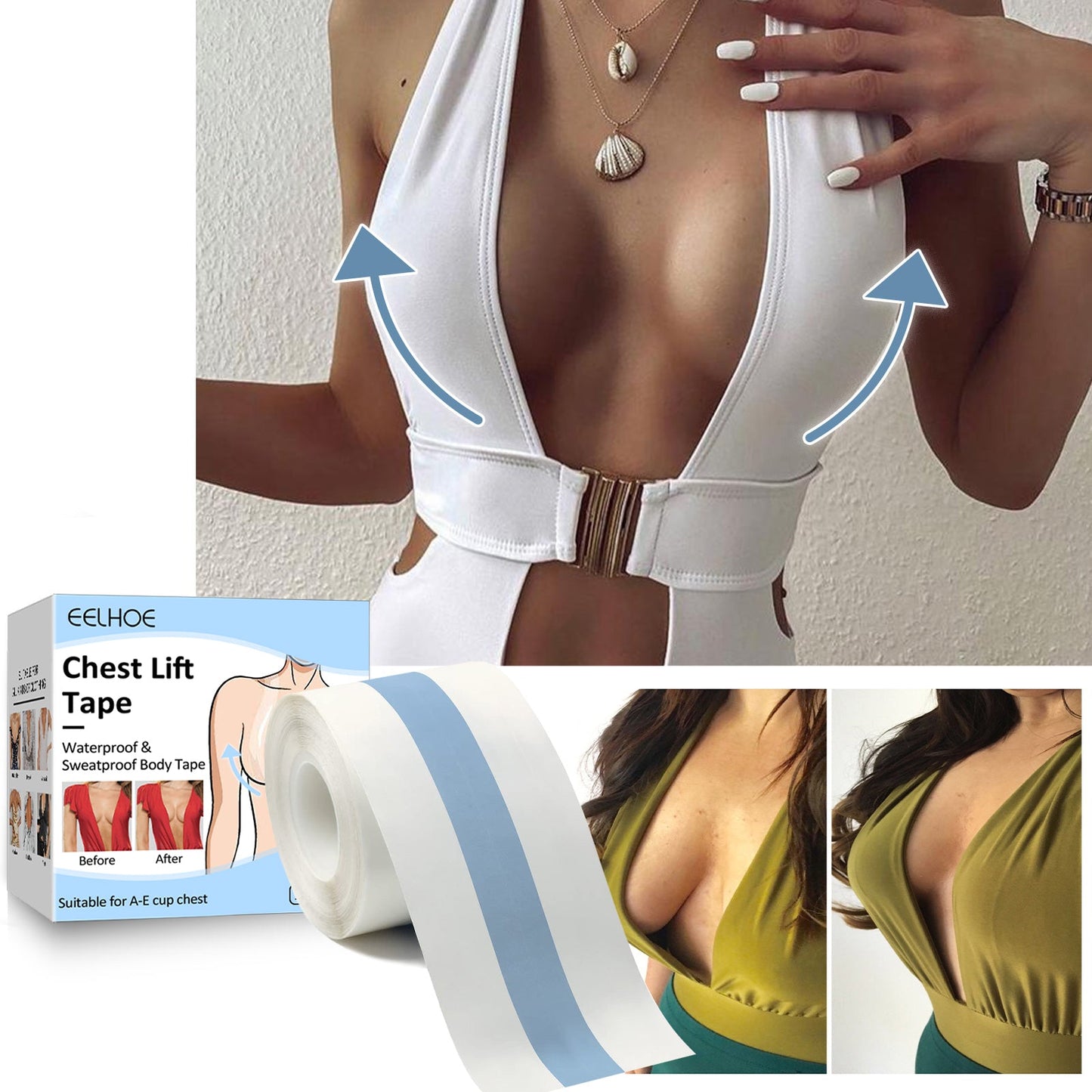 Breast Care Patch Invisible Bra Patch Care Anti-Slip Bump And Tuck Underwear Patch - Korvel