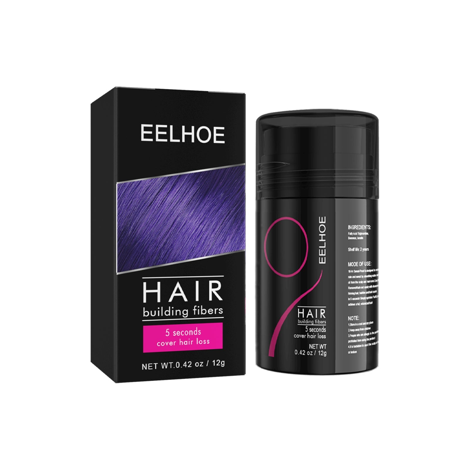 Dense Hair Fiber Powder, Increased Hair Fiber Dense Hair Beauty Hair Plant Fiber Powder - Korvel