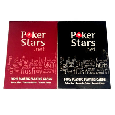 2 Sets/Lot Texas Hold'em Plastic playing card game poker - Korvel