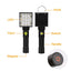 16 LEDs Work Flashlights White Red Blue Light Car Repair Working Lamp USB 18650 Torch Built-in Magnet Hook - Korvel