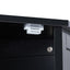 Black Bathroom Cabinet Triangle Corner Storage Cabinet with Adjustable Shelf Modern Style MDF Board - Korvel