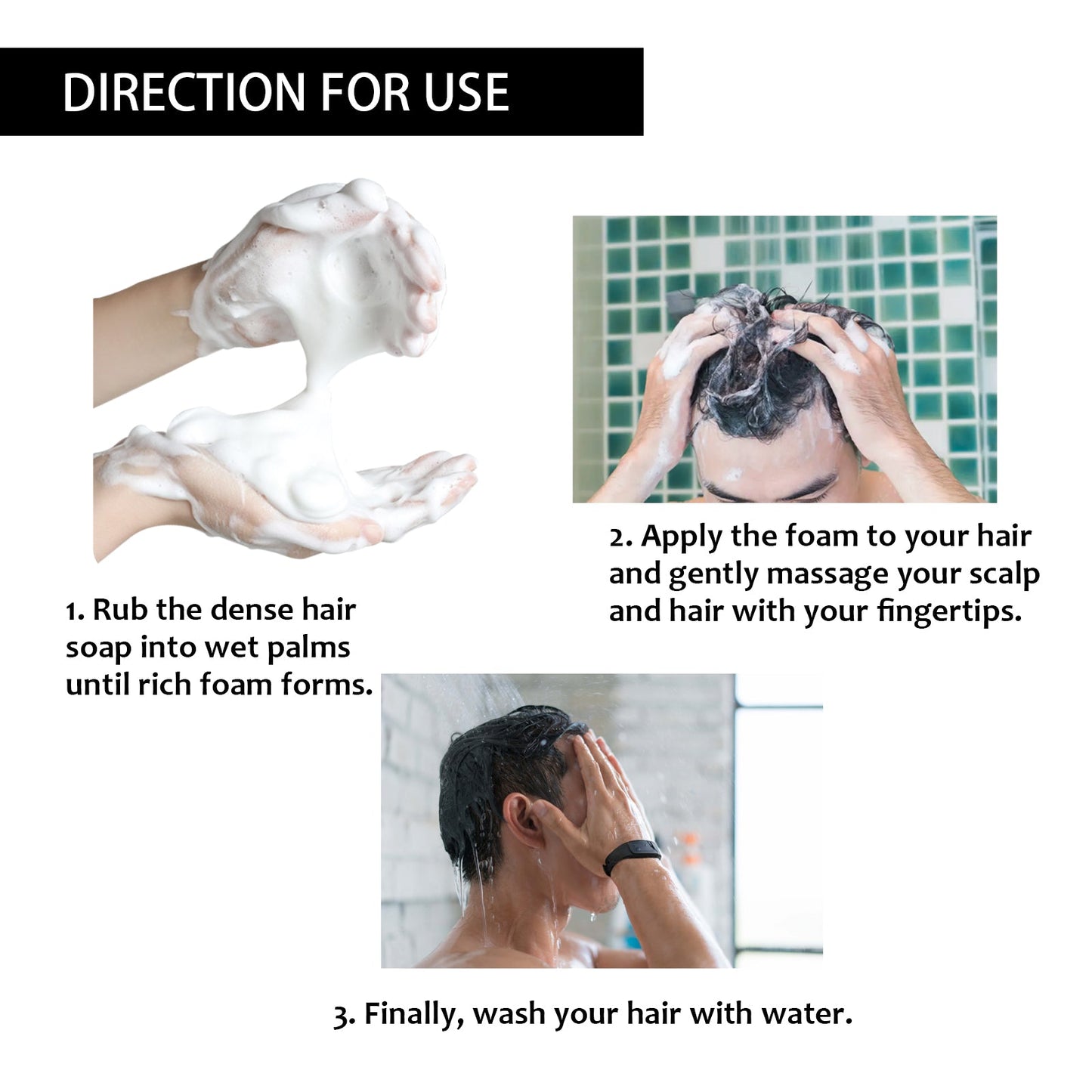 Root Activator Soap Bar, Hair Nourishing And Moisturizing Clean And Smooth Hair Roots Natural Black Thick Hair Care Shampoo Soap - Korvel