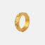Star Moon Shaped Sparkling Zircon Design Ring Titanium Steel Handmade Jewelry for Girls - Korvel
