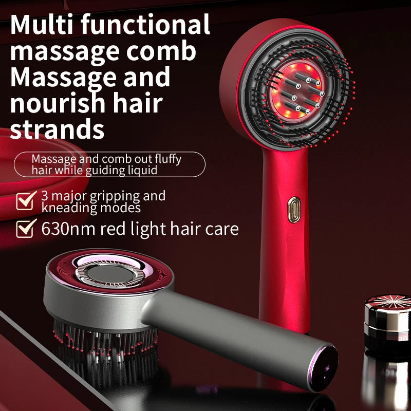Peigne de massage du cuir chevelu électrique rechargeable