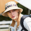 Western cowboy hat women's summer large brim Japanese fisherman hat sun protection sunshade outdoor seaside travel mountaineering hat men - Korvel