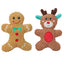Christmas Plush Dog Toy Series - Santa, Elk, Gingerbread & Donut