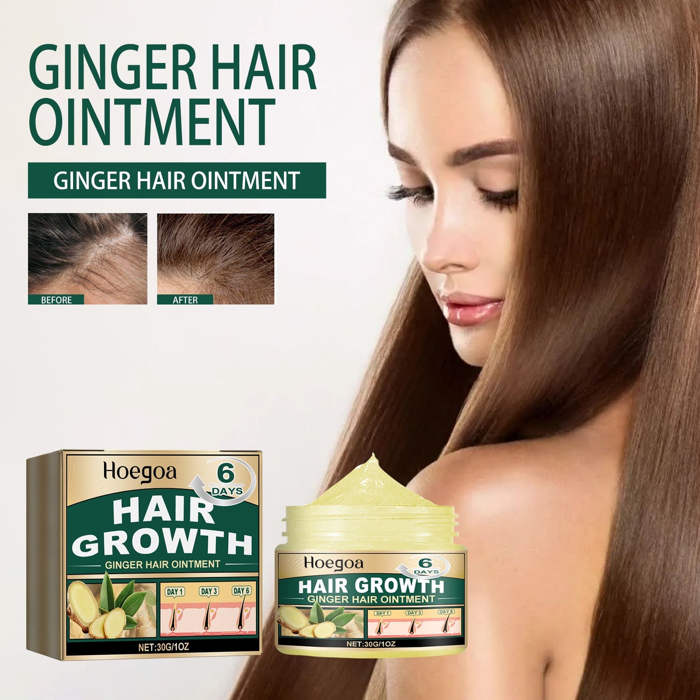 Ginger Hair Ointment for Nourishment and Care