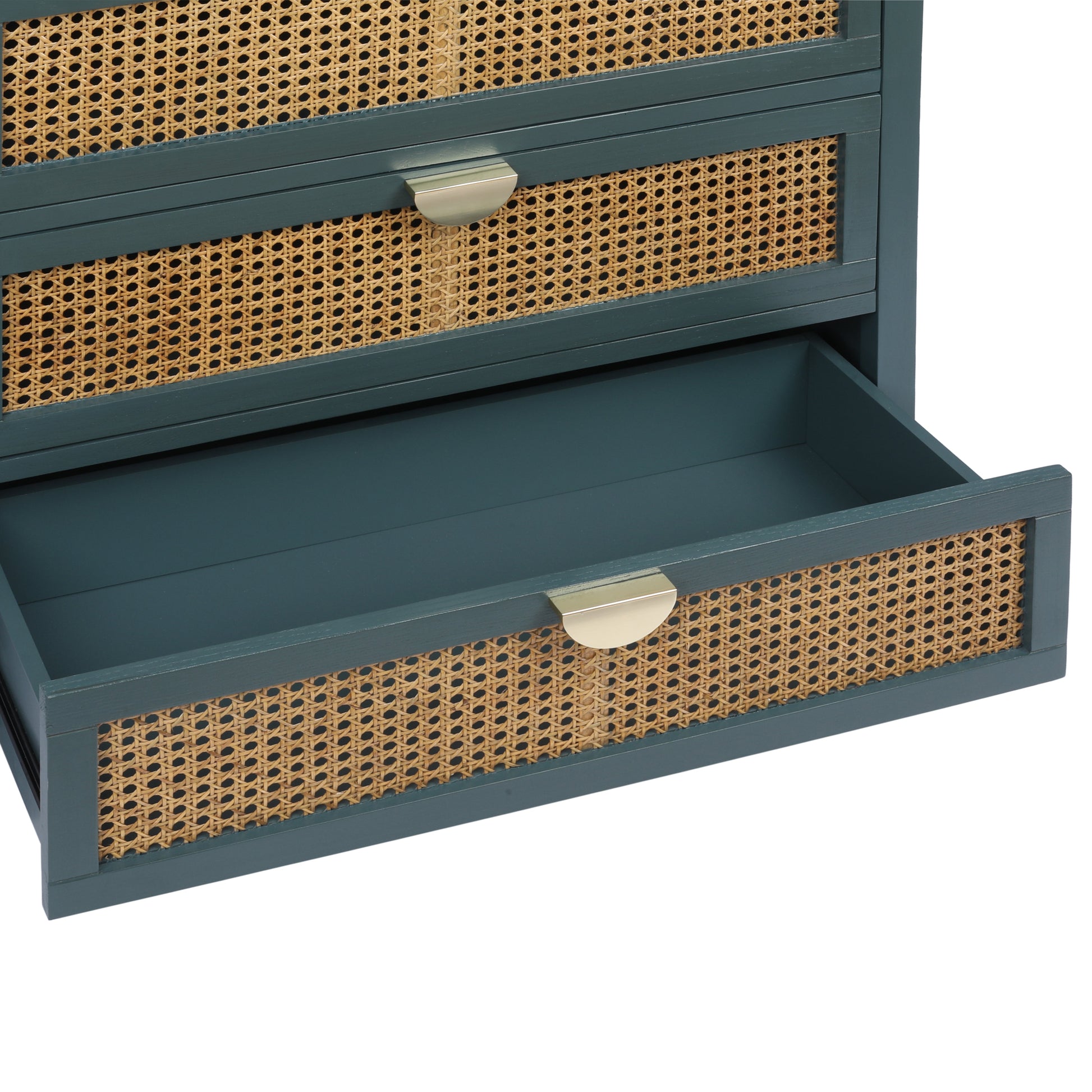 3 Drawer Cabinet Natural rattan American Furniture Suitable for bedroom living room study - Korvel