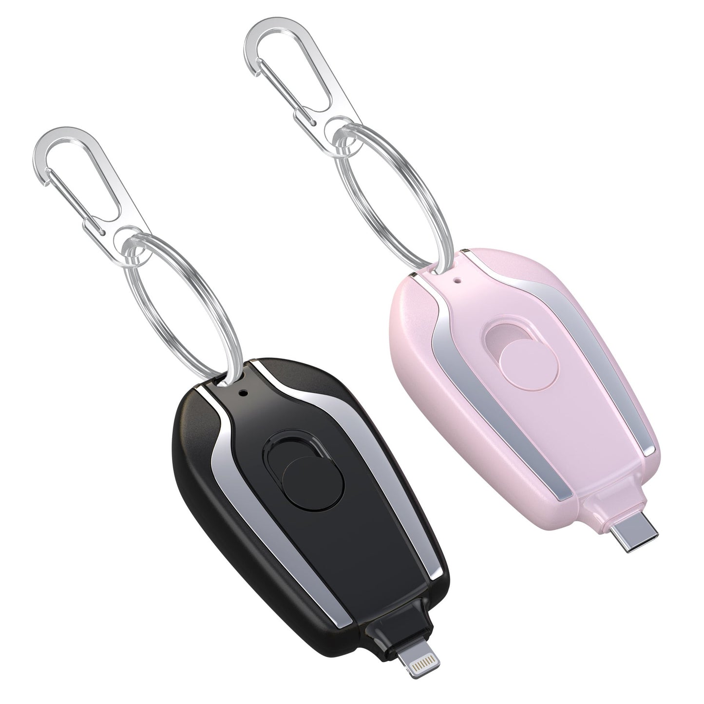 Portable Mini Key Chain Power Bank - 1500mAh Emergency Charger