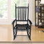 wooden porch rocker chair BLACK - Korvel