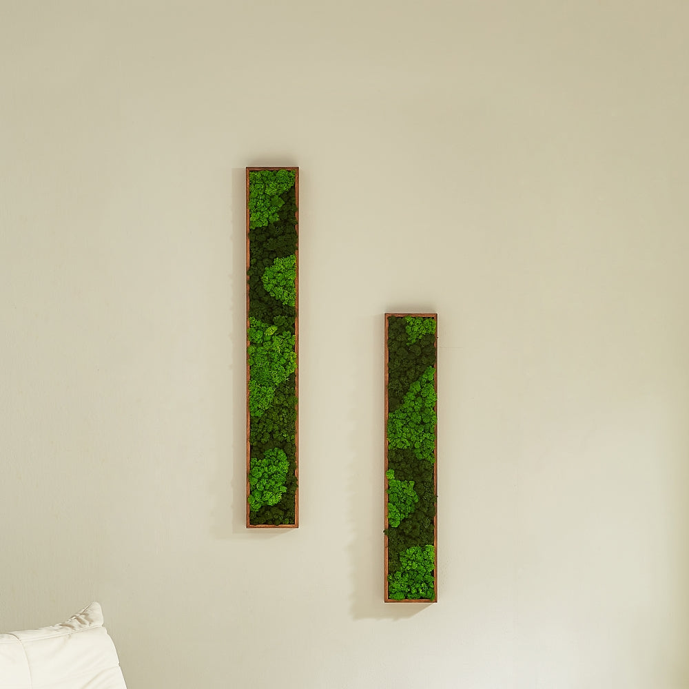 Art mural rectangulaire moyen en mousse mixte