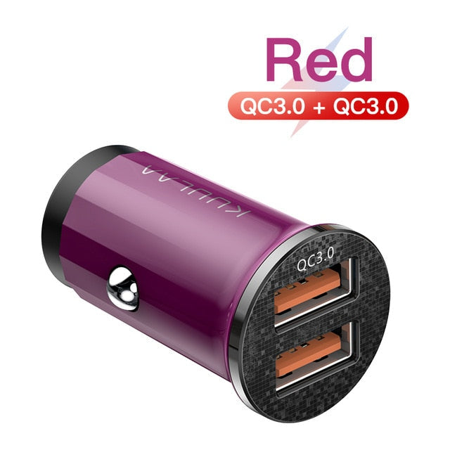 Chargeur de voiture KUULAA Quick Charge 4.0 48W pour appareils mobiles