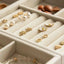 Plush jewelry storage box jewelry box rings earrings bracelets necklaces storage display shelf - Korvel