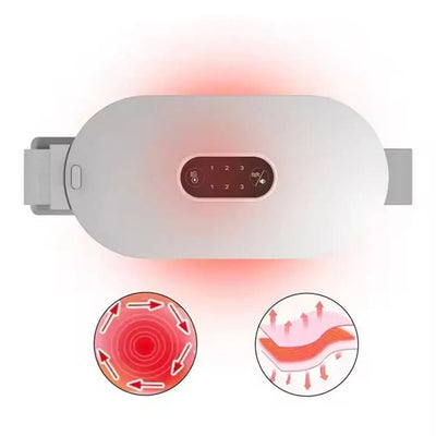 Uterus Warming Belt Warm Temperature Adjustable Treasure Heating Waist Protection Hot Compression Vibration Belt - Korvel
